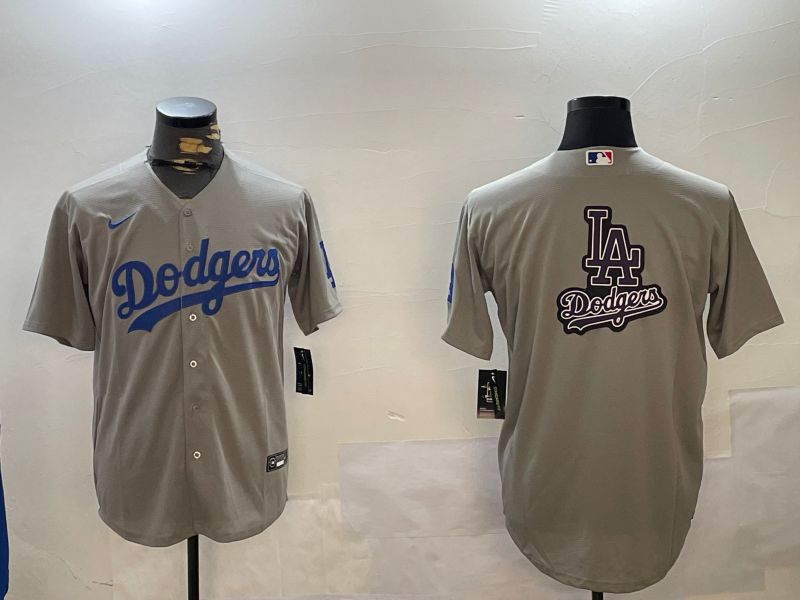 Men Los Angeles Dodgers Blank Grey Game 2024 Nike MLB Jersey style 12167->los angeles dodgers->MLB Jersey